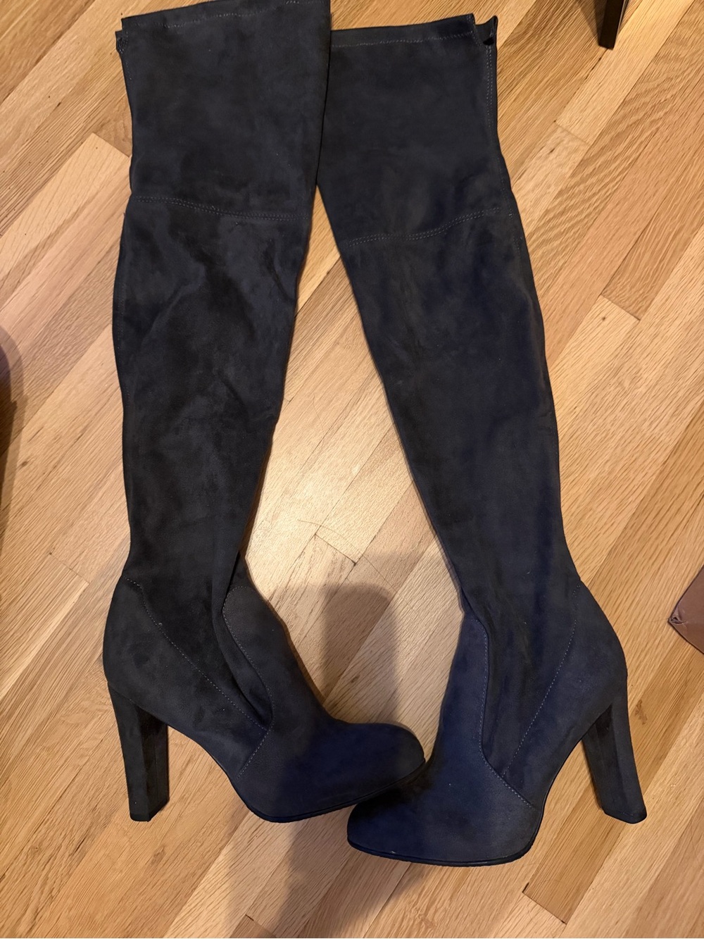 Sam Edelman over -the-Knee grey Suede High-Heel Boots 5.5